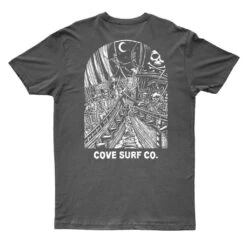 Cove Surf Co Jolly Roger Tee - Pepper