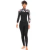 Roxy Swell Series Womens 4/3mm Back Zip Wetsuit -Anthracite Paradise