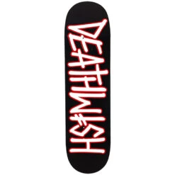Deathwish Outline Deck-8.75" Blk/wht
