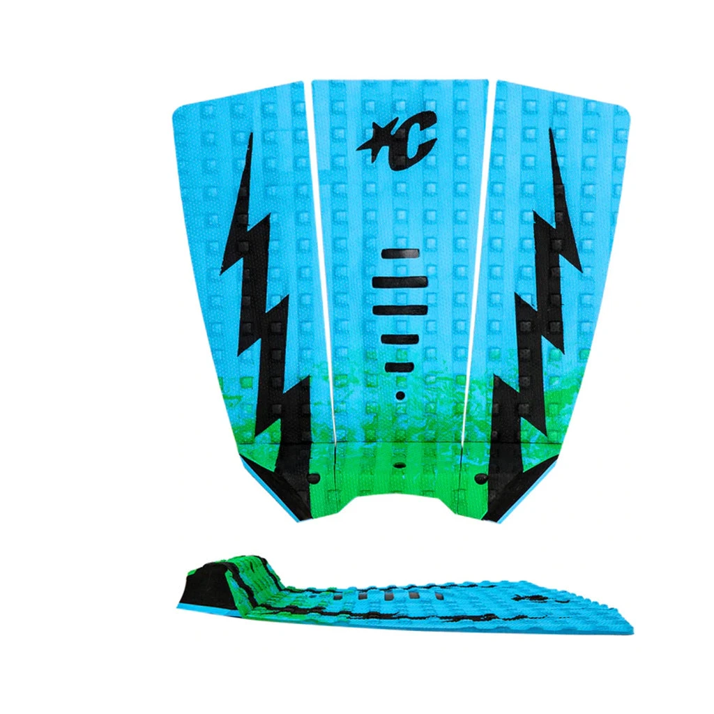 Creatures Mick Fanning Lite Small Wave Traction Pad - Green Fade Cyan Black 3 Creatures Mick Fanning Lite Small Wave Traction Pad - Green Fade Cyan Black