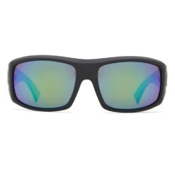 Von Zipper Clutch Sunglasses - Black Satin/Green Glass Polarized -Surf Pro Shop 0006 smpfaclu vonzipper pgg frt1 2