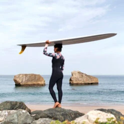 Roxy Swell Series Womens 4/3mm Back Zip Wetsuit -Anthracite Paradise -Surf Pro Shop 0008 erjw103124 roxy l kvj6 bck1