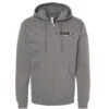 Seaside Surf Shop Mens Vintage Logo Zip Hoody - Charcoal Grey/Black -Surf Pro Shop 0008 seasideziphoody
