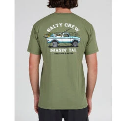Salty Crew Mens Off Road Premium S/S Tee - Sage Green