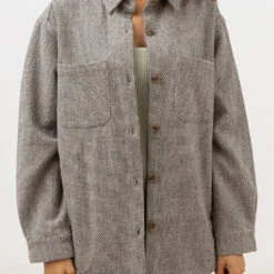 Rhythm Women's Canyon Shacket - Black -Surf Pro Shop 0021 0423W JK02 CANYON SHACKET BLACK CHECK 1