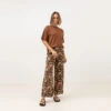 Rhythm Women's Corsica Knit Oversized Tee - Chocolate 1 Rhythm Women's Corsica Knit Oversized Tee - Chocolate -Surf Pro Shop 0022 0423W FT02 CORSICA KNIT OVERSIZED TEE CHOCOLATE 4