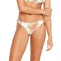 Volcom Womens Desert Blooms Hipster Bikini Bottom - White Combo