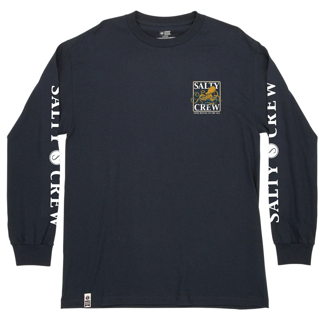 Salty Crew Mens Ink Slinger Standard L/S Tee - Navy 5 Salty Crew Mens Ink Slinger Standard L/S Tee - Navy - Image 3