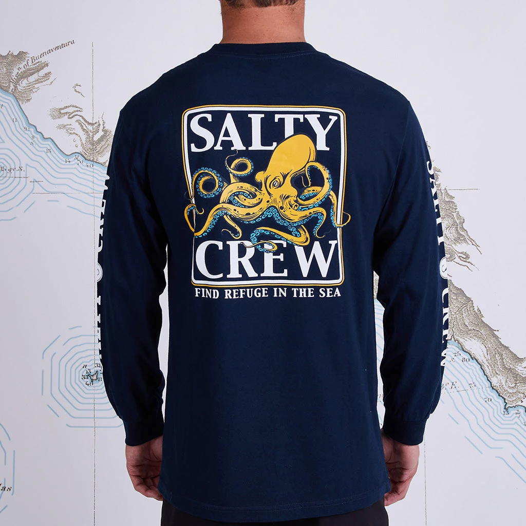 Salty Crew Mens Ink Slinger Standard L/S Tee - Navy 3 Salty Crew Mens Ink Slinger Standard L/S Tee - Navy