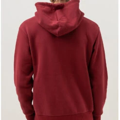 Rhythm Mens Embroidered Fleece Hood - Mulberry -Surf Pro Shop 0048 0422M FL01 EMBROIDERED FLEECE HOOD MULBERRY 2