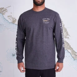 Salty Crew Mens Bruce Standard L/S Tee - Charcoal -Surf Pro Shop 0053 BRUCESTANDARDLS2