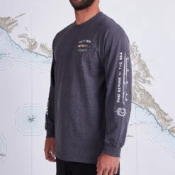 Salty Crew Mens Bruce Standard L/S Tee - Charcoal -Surf Pro Shop 0054 BRUCESTANDARDLS3