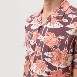 Rhythm Mens Lily Cuban S/S Sleeve T Shirt - Mulberry 10 Rhythm Mens Lily Cuban S/S Sleeve T Shirt - Mulberry -Surf Pro Shop 0065 0422M WT05 LILY CUBAN SS SHIRT MULBERRY 2