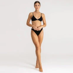 Rhythm Women's Wave Break Bralette Top - Black