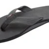 Rainbow Sandals Men's Single Layer Premier Leather With Arch Support 1" Strap - Premier Black -Surf Pro Shop 301ALTS0 PBLK W