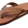 Rainbow Sandals Men's Double Layer Premier Leather W/Arch Support And 1" Strap - Black -Surf Pro Shop 302ALTS0 RDWD W