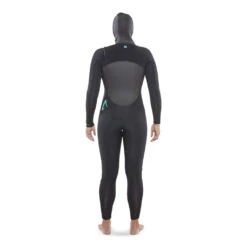 Isurus Ti-Ember Womens 5.4 Hooded Chest Zip Wetsuit - Black -Surf Pro Shop ISURUS 0001 IW54HF8WE Back Out 5000x 1b1e21de d9da 4a7d 9aa9 676bf93b06a7