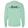 Seaside Surf Shop Mens Vintage Logo L/S Tee - Clean Mint -Surf Pro Shop MINT BLACK WHITE