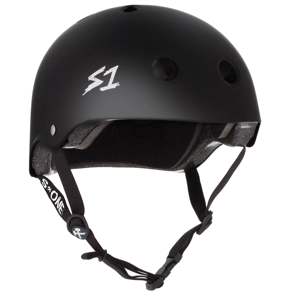 S1 Lifer Skate Helmet Black Matte Black Straps - Small 3 S1 Lifer Skate Helmet Black Matte Black Straps - Small