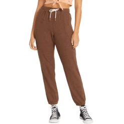 Volcom Womens Lil Fleece Pant Pant - Chocolate