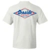 Seaside Surf Shop Mens Vintage Logo Tee - White/Blue Red -Surf Pro Shop WHTIE TEE BACK