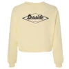 Seaside Surf Shop Womens Raglan Pullover Crew Neck - French Vanilla 2 Seaside Surf Shop Womens Raglan Pullover Crew Neck - French Vanilla -Surf Pro Shop YELLOW BACK