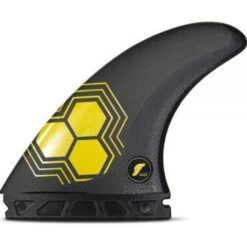 Futures Fins - Al Merrick Alpha Series AM2 Thruster Fin Set - Carbon/Yellow