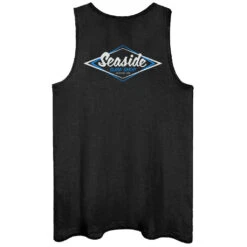 Seaside Surf Shop Mens Vintage Logo Tank - Black/Blue/White