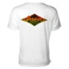 Seaside Surf Shop Mens Vintage Logo Tee - Orange Neon Fade