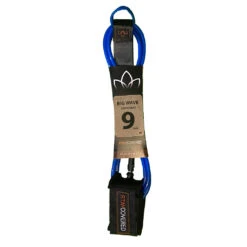 Stay Covered Big Wave Standard Surf Leash - 9'x5/16 -Surf Pro Shop big wave standard pac blue9