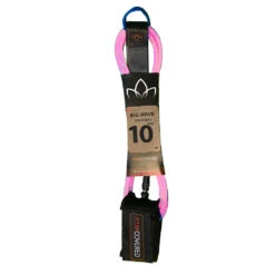 Stay Covered Big Wave Standard Surf Leash - 10'x5/16 -Surf Pro Shop big wave standard pink10