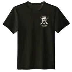 Seaside Surf Shop Mens Skull Tee - Black -Surf Pro Shop black skull front