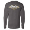 Seaside Surf Shop Mens Vintage Logo L/S Tee - Charcoal Heather/Mustard -Surf Pro Shop charcolaLONGSLEEVE