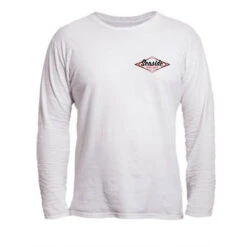 Seaside Surf Shop Mens Vintage Logo L/S Tee - White -Surf Pro Shop front