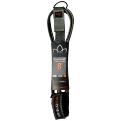 Stay Covered Standard Surf Leash - 8' X 1/4" -Surf Pro Shop gray