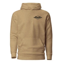 Seaside Surf Shop Unisex Oregon Map Pullover - Latte -Surf Pro Shop hoodfront