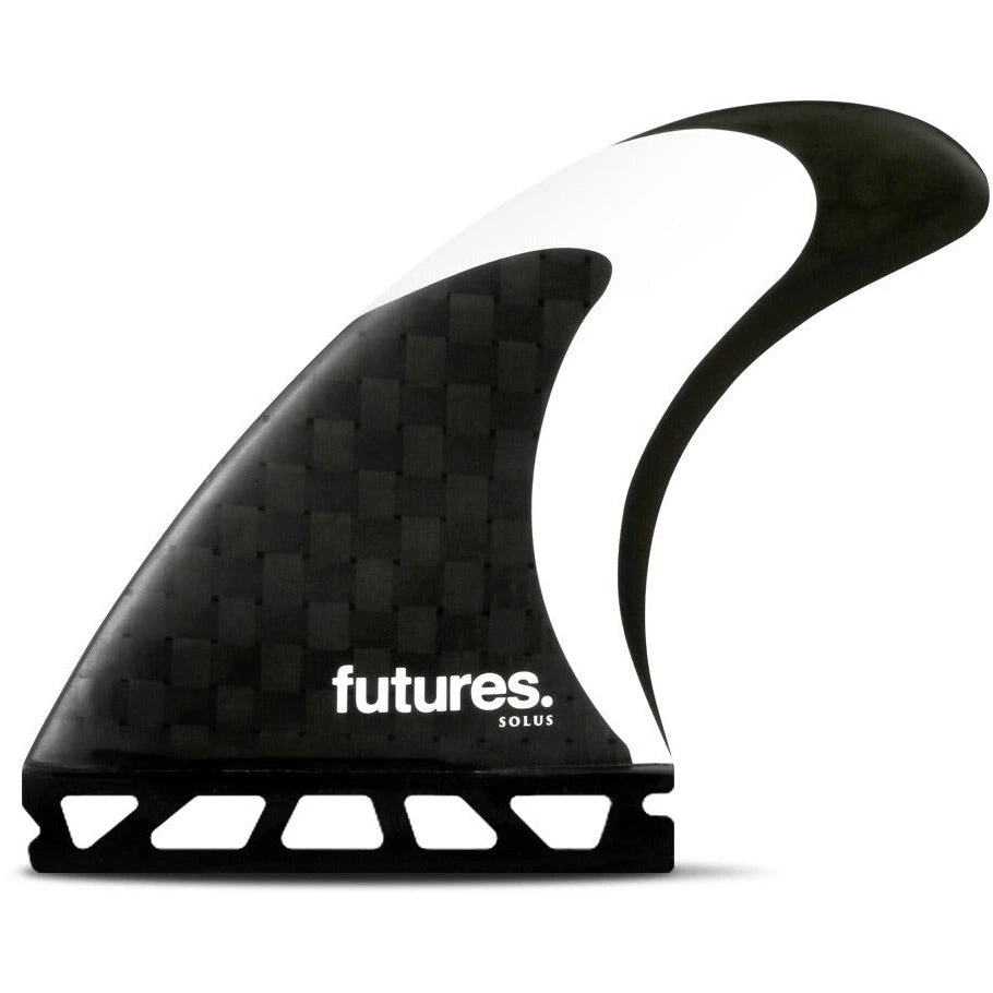 Futures Fins Solus HC Tri-Fin Set - Carbon/Black/White 3 Futures Fins Solus HC Tri-Fin Set - Carbon/Black/White