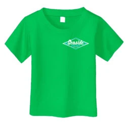 Seaside Surf Shop Toddler Vintage Logo Tee - Clover Green -Surf Pro Shop infant vintage logo tee kellygreen front 34fe1f44 6f8d 4349 b2be 746533485afa