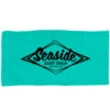 Seaside Surf Shop Vintage Logo Beach Towel - Mint -Surf Pro Shop mint black