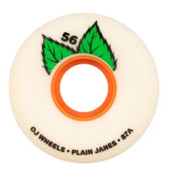 OJ 56mm Plain Jain Keyframe 87a Wheels - White/Orange