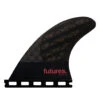 Futures Fins - QD2 4.15 Flat HC Quad Rear Fin Pair - Smoke/Violet -Surf Pro Shop qd2 honeycomb smoke violet