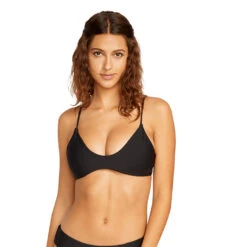 Volcom Womens Simply Seamless Scoop Top - Black