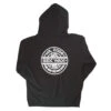 Mr. Zog's Sex Wax Men's Classic Pinstripe Logo Hooded Pullover Sweatshirt - Black -Surf Pro Shop sex wax pullover