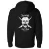 Seaside Surf Shop Mens Skull Hooded Sweatshirt - Black -Surf Pro Shop skull hoody black