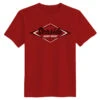 Seaside Surf Shop Mens Vintage Logo Tee - Red -Surf Pro Shop sss vintage logo red back