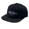 Seaside Surf Shop Vintage Logo Regular Fit Cap - Black Thin Corduroy -Surf Pro Shop sss vintage reg fit nvy black