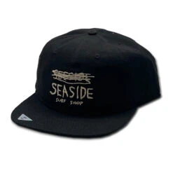 "Seeside" Surf Shop Big Fit Hat - Black