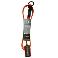 Stay Covered Standard Surf Leash - 7 'x 1/4" -Surf Pro Shop standard leash red 7