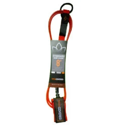 Stay Covered Standard Surf Leash - 8' X 1/4" -Surf Pro Shop standard leash red 8