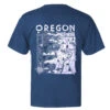 Seaside Surf Shop Unisex Oregon Map S/S T-Shirt - Harbor Blue 1 Seaside Surf Shop Unisex Oregon Map S/S T-Shirt - Harbor Blue -Surf Pro Shop tee back